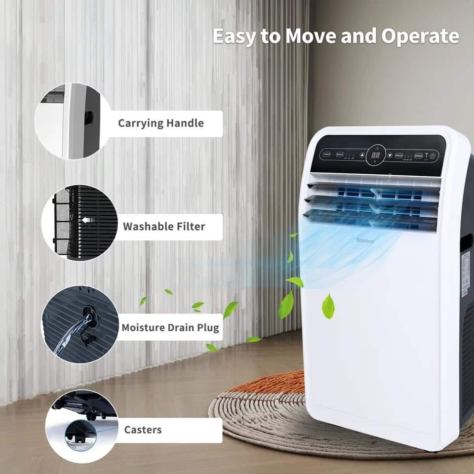 Shinco Portable Air Conditioner With Remote and Wifi - Image 4