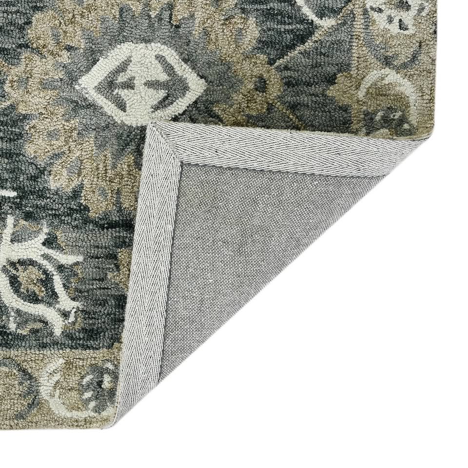 9' x 13' Dorcelus Floral Hand Woven Wool Rug - Image 5
