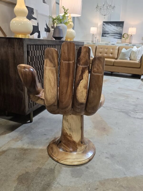 Solid Wood "Hand" Accent Chair - Image 2