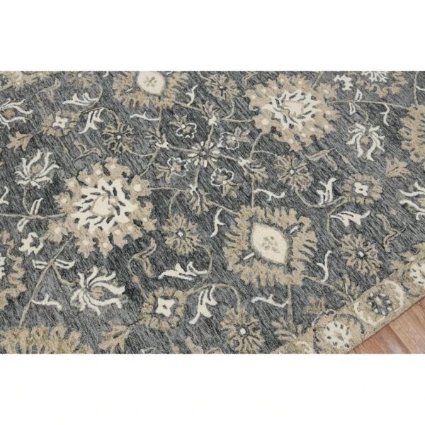 9' x 13' Dorcelus Floral Hand Woven Wool Rug - Image 7