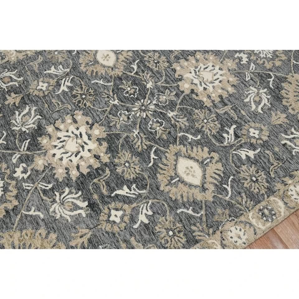 9' x 13' Dorcelus Floral Hand Woven Wool Rug - Image 7