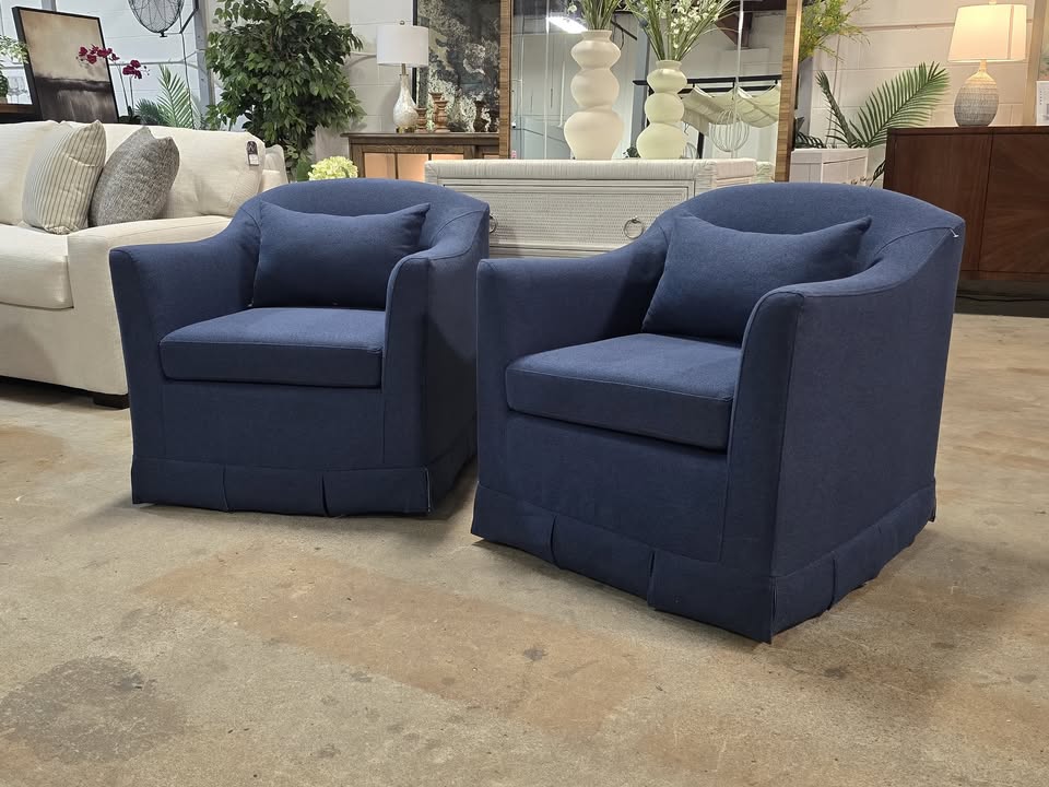 Set of 2 Electra Swivel Accent Chairs - Image 2