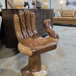 Solid Wood "Hand" Accent Chair