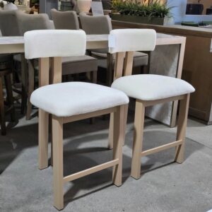 Set of 2 Modern Counter Stools