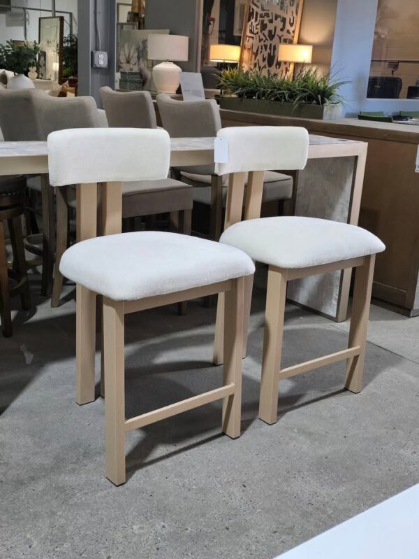 Set of 2 Modern Counter Stools