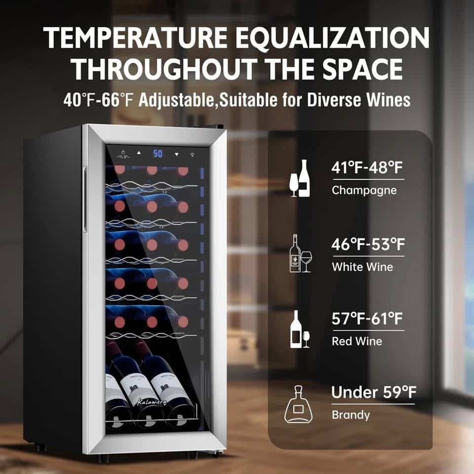 18-Bottle Free Standing Compressor Wine Cooler - Image 2