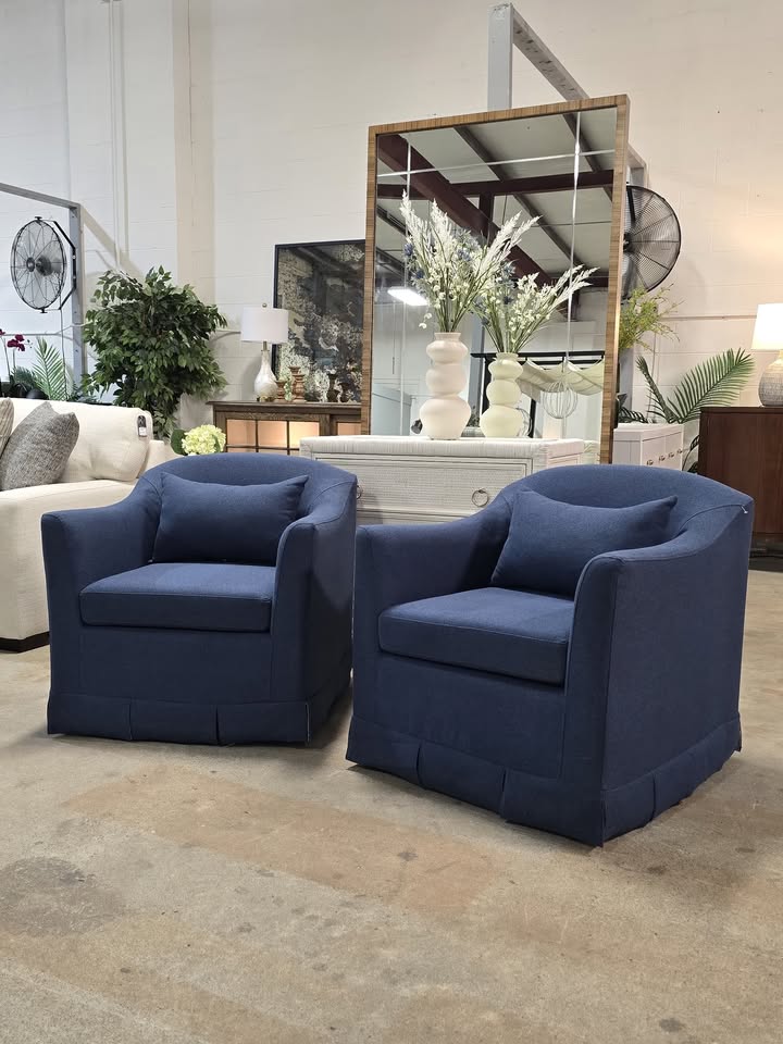 Set of 2 Electra Swivel Accent Chairs