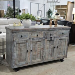 Rustic Solid Wood Credenza