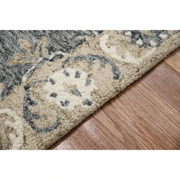 9' x 13' Dorcelus Floral Hand Woven Wool Rug - Image 4