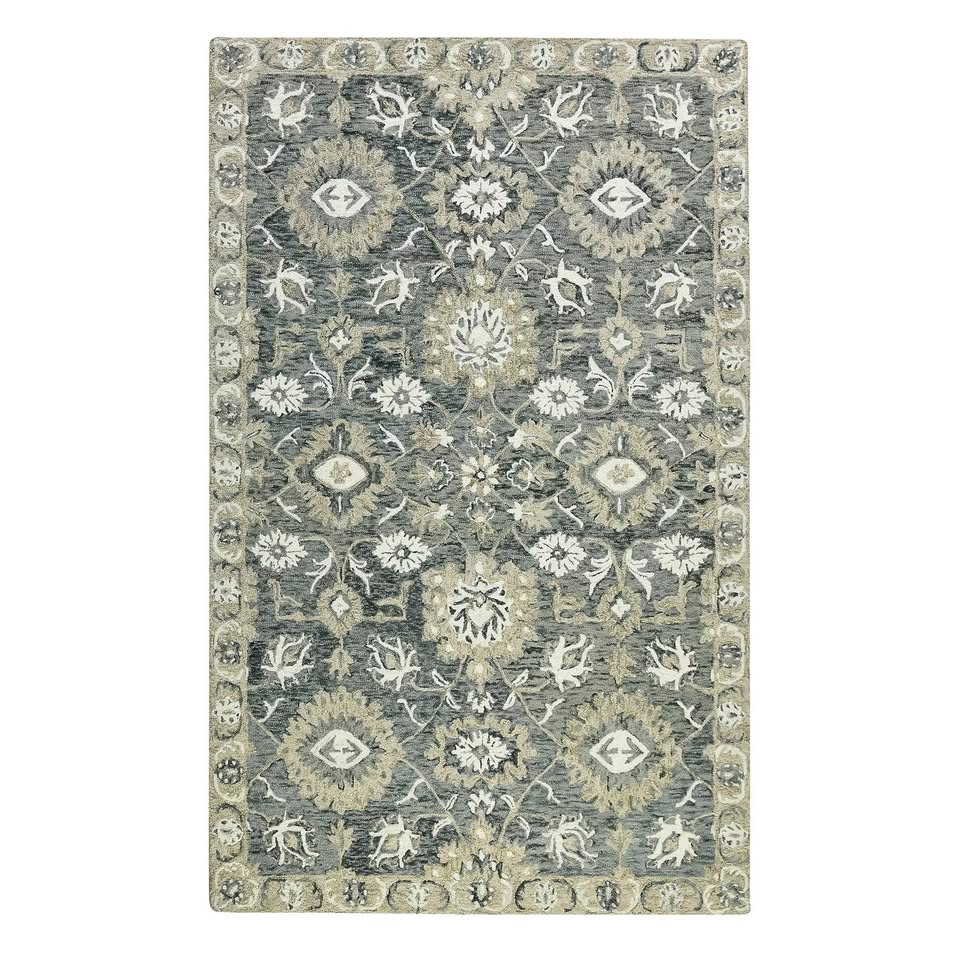 9' x 13' Dorcelus Floral Hand Woven Wool Rug