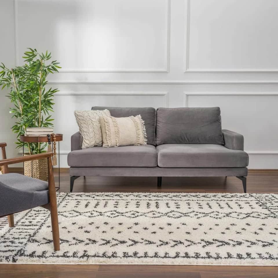 9' x 12' Adein Farmhouse Shaggy Rug