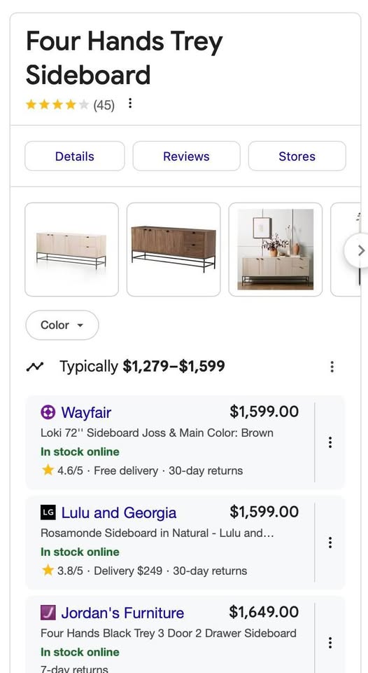 Four Hands Trey Sideboard - Image 7