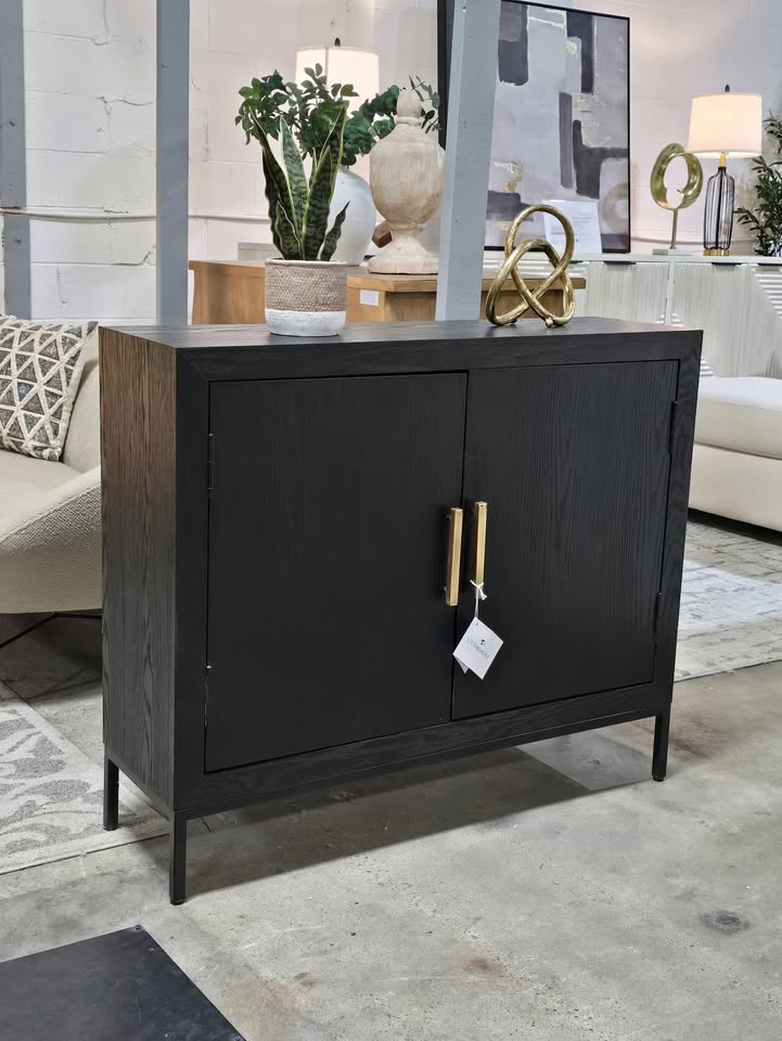 Uttermost Black Storage Cabinet - Image 7