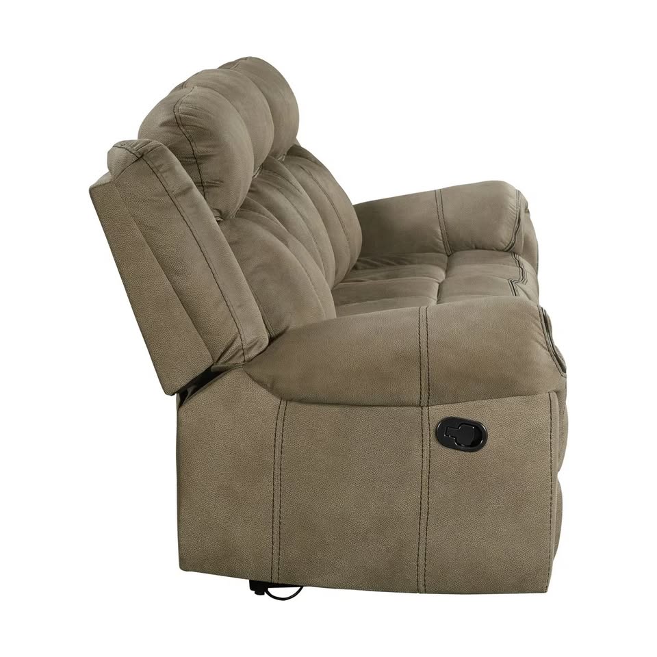 85" Upholstered Manual Reclining Sofa - Image 5