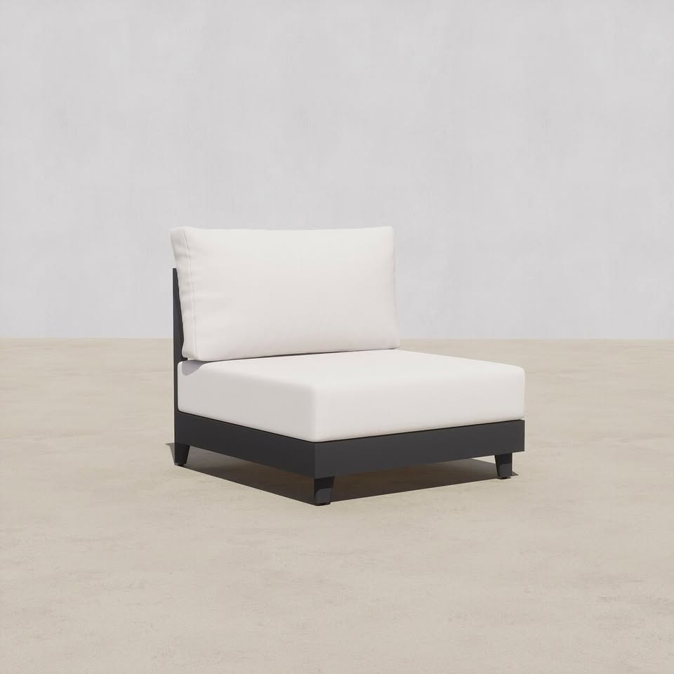 New! Set of 2 Armless Outdoor Club Chairs - Image 5