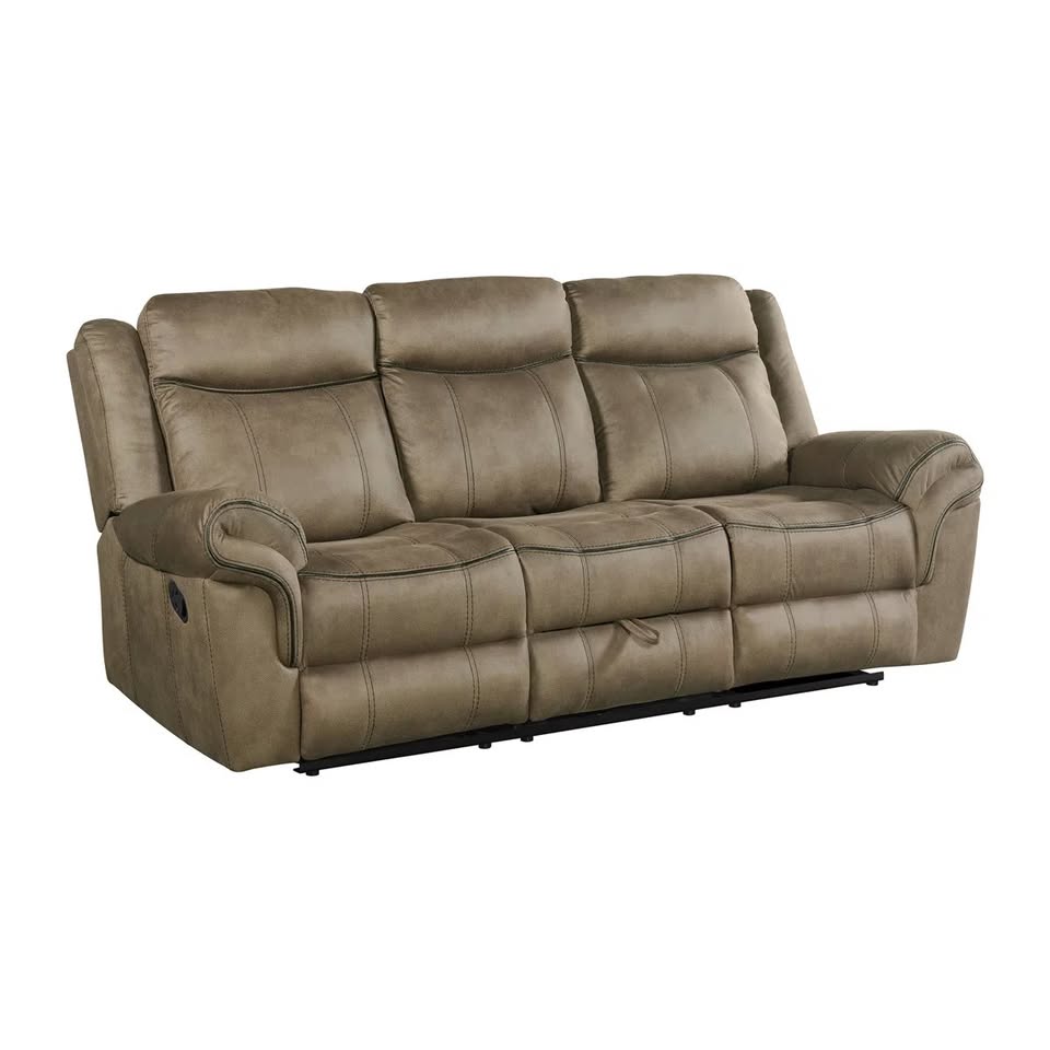 85" Upholstered Manual Reclining Sofa - Image 3