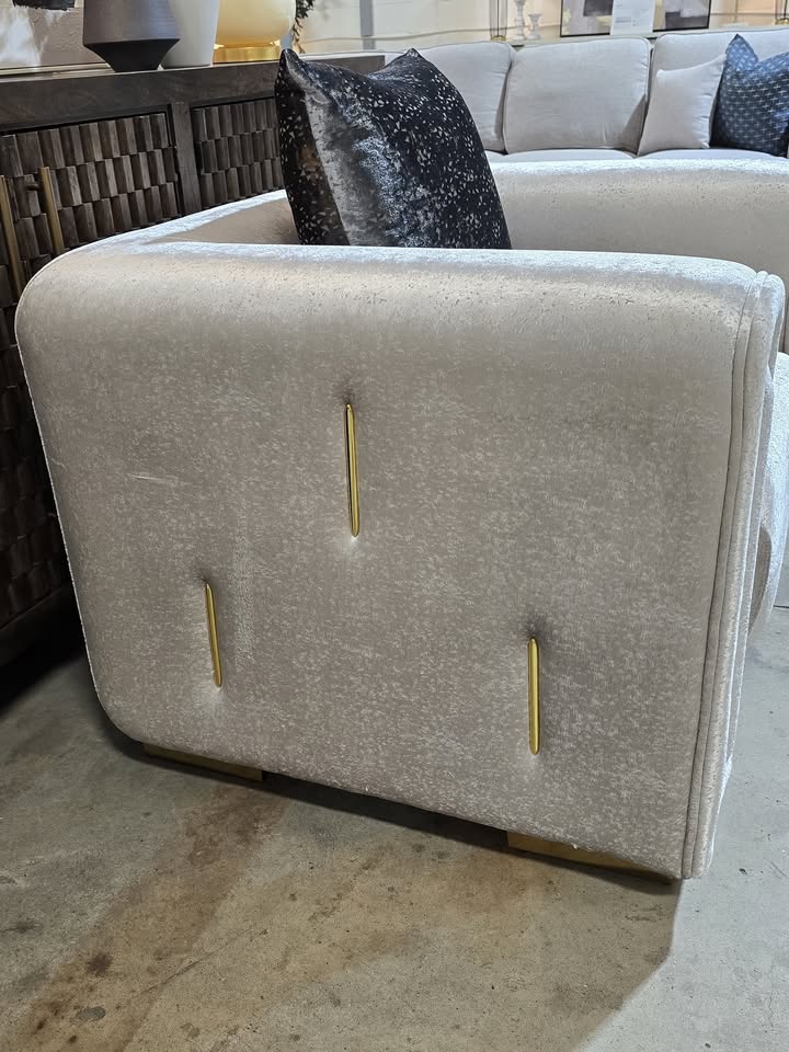 Impreza Silver Accent Armchair - Image 7