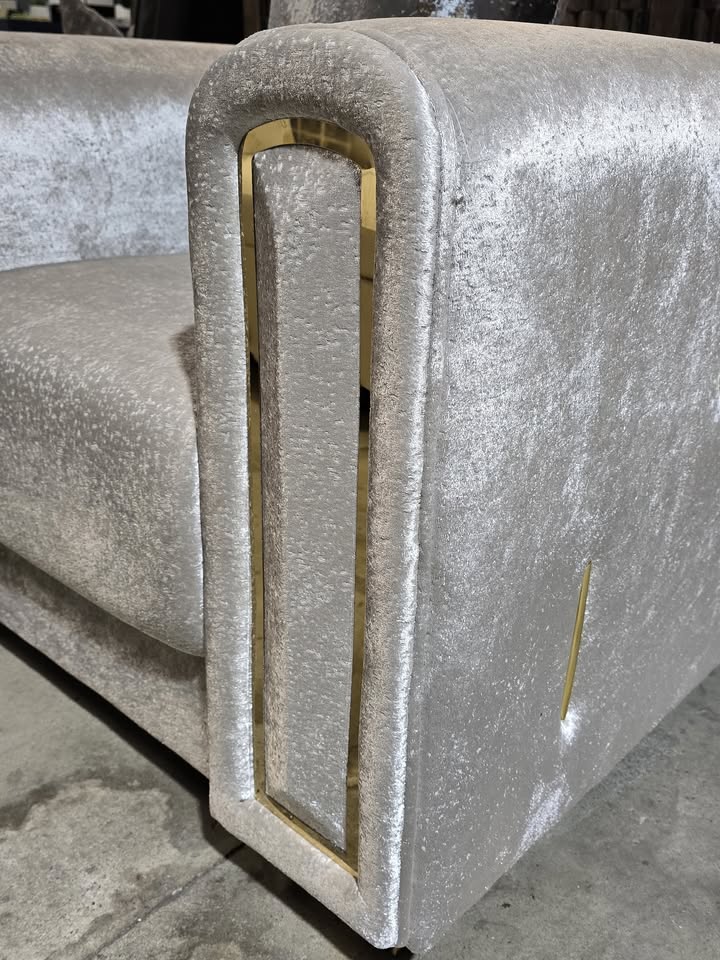 Impreza Silver Accent Armchair - Image 6