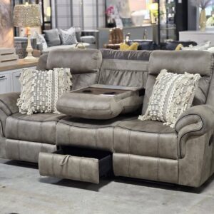 85" Upholstered Manual Reclining Sofa
