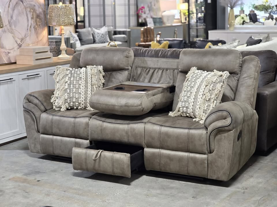 85" Upholstered Manual Reclining Sofa
