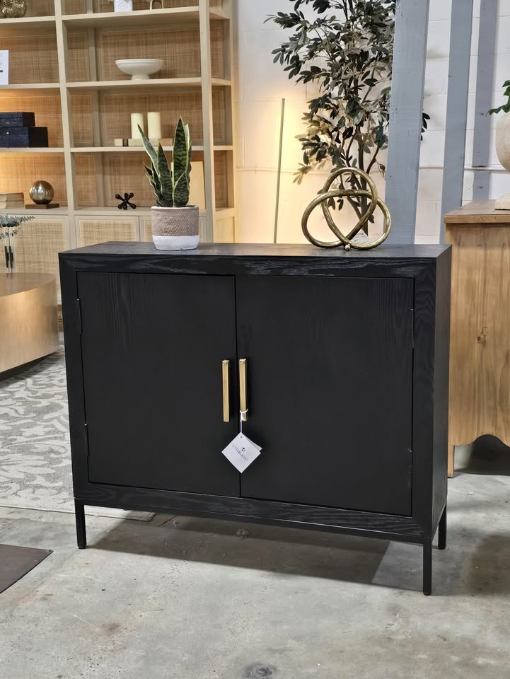 Uttermost Black Storage Cabinet