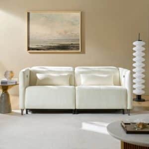 Ivory Power Reclining Zero Gravity Loveseat