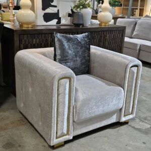 Impreza Silver Accent Armchair