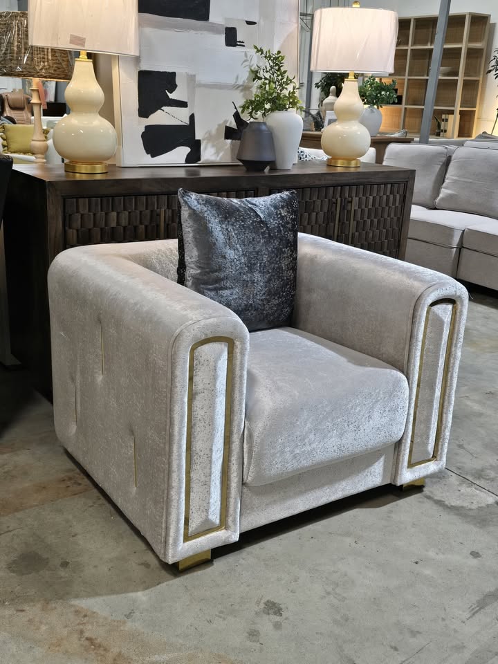 Impreza Silver Accent Armchair