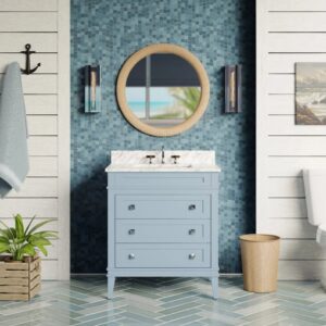 30" Blue Bathroom Vanity