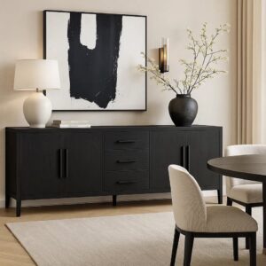 Hitomi 94" Black Sideboard