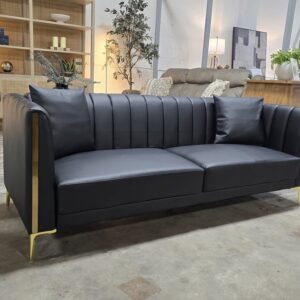 Black Leather Sofa