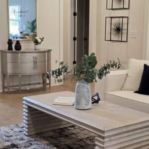 Stacked Solid Wood Coffee Table