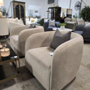 Set of 2 Neva Swivel Accent Chairs