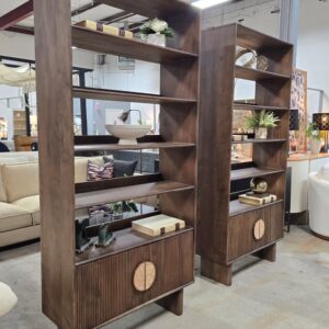Set of 2 Silvie Solid Wood Bookcases