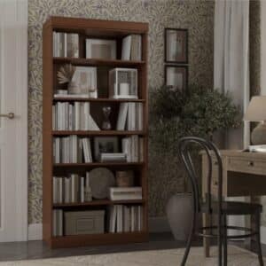 Solid Wood 6-Shelf Bookcase