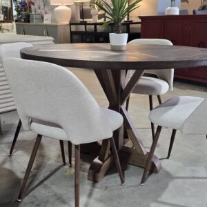Set of 4 Beige MCM Dining Chairs