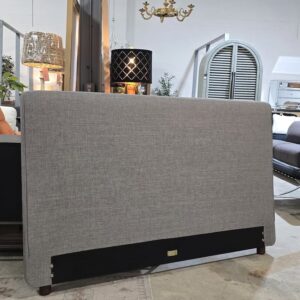 Grey Upholstered QUEEN Headboard