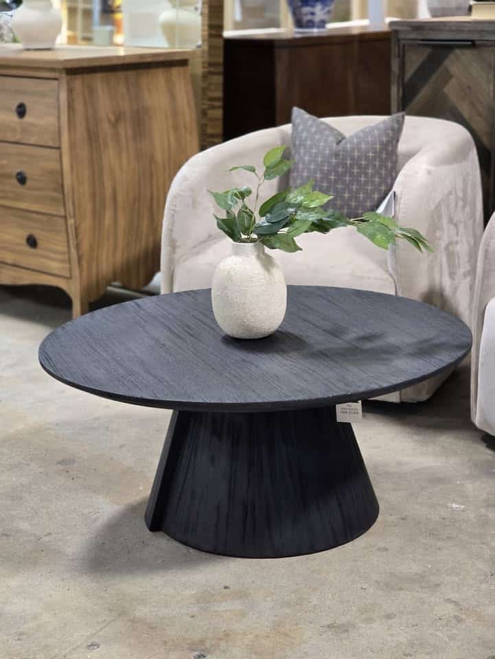 Alex 36" Solid Wood Round Coffee Table