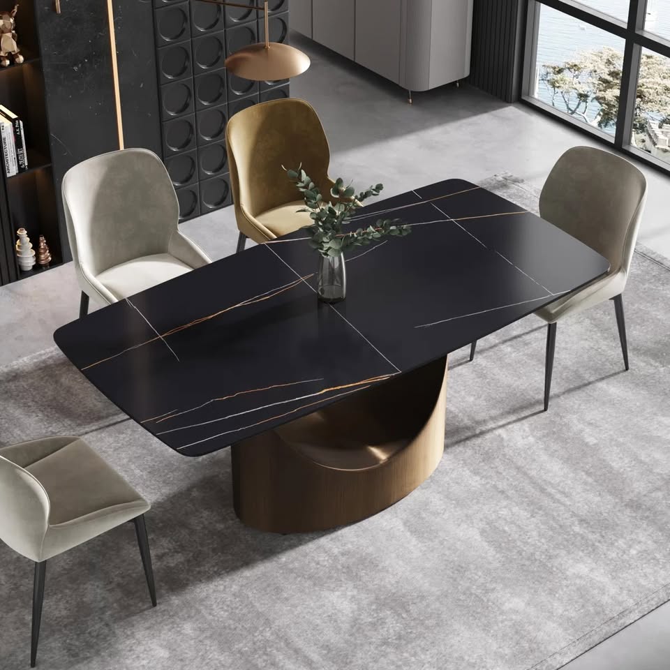 71" Povision Hobart Stone Dining Table