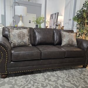 Macalla 91" Brown Sofa