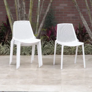 Set of 4 Modern Outdoor Patio Dining Chairs *BRAND NEW*