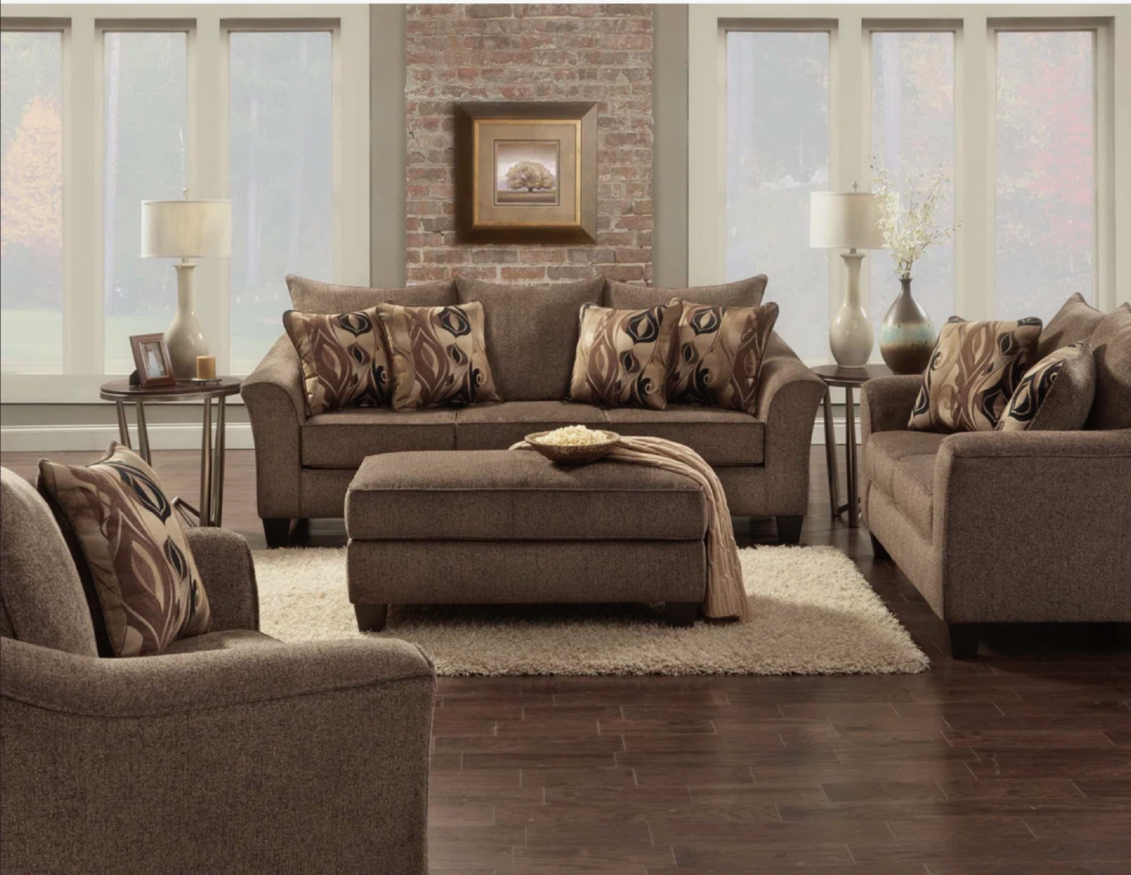 4pc Chenille Living Room Set!