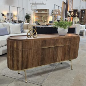 Ribbed Mango Wood Sideboard *BRAND NEW*