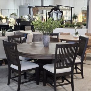 Set of (5) Slat Back Dining Chairs