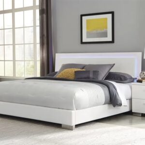 QUEEN LED Bed and Nightstand Set