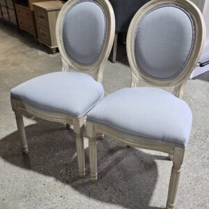 Set of (2) French Country Dining Chairs