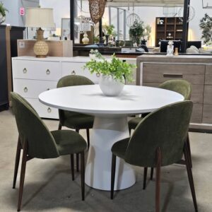 Set of 4 Olive Green Dining Chairs *NEW*