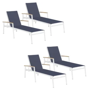 Oxford Garden Set of (4) Travira Chaise Loungers *BRAND NEW*