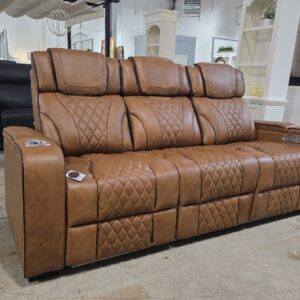 Barra Genuine Leather Reclining Sofa *BRAND NEW*