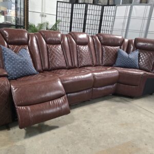 Burgundy Reclining Sofa *BRAND NEW*